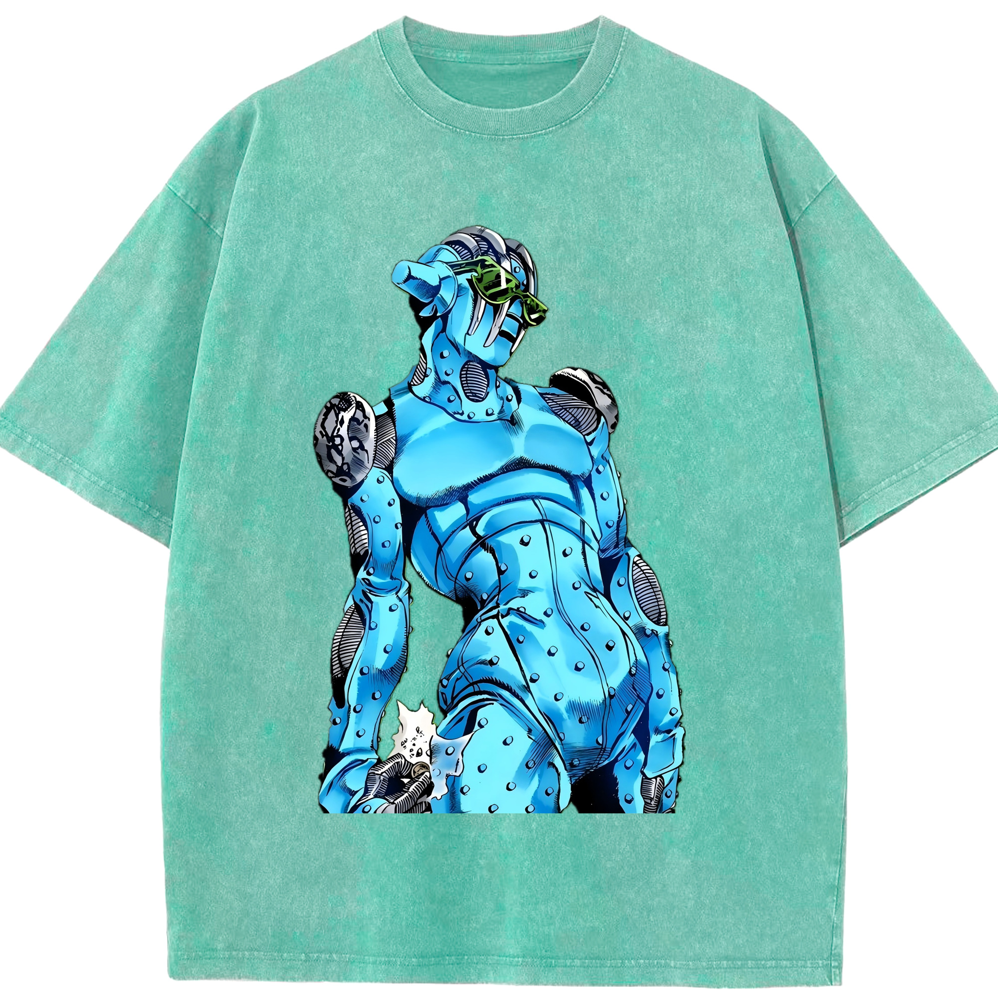 （画像用） ジョジョの奇妙な冒険 JoJo's Bizarre Adventure 綿100% ヴィンテージ風 半袖Tシャツ（フロントプリント）